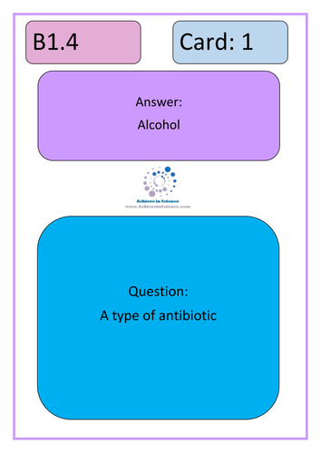 GCSE Core Science Revision Materials for Drugs and Medicines