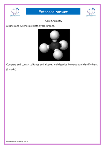 GCSE C1 Extended questions