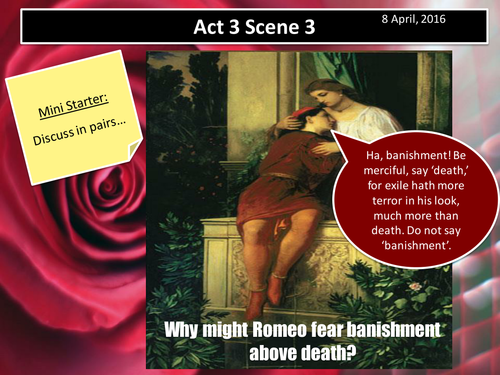 Romeo and Juliet Act 3 Scene 3 (AQA New Spec 2017)