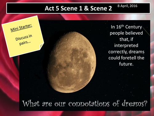 Romeo and Juliet Act 5 Scenes 1 & 2 (AQA New Spec 2017)