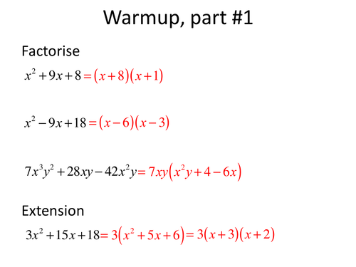 Multiplying and dividing algebraic fractions