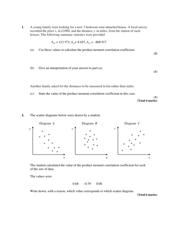 Statistics 1 - Set of S1 worksheets with answers 