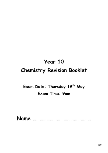 AQA C1 Revision Booklet