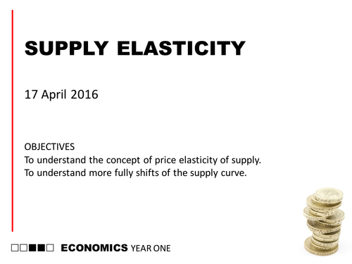 AQA AS Economics (new spec) 06 Price Elasticity of Supply