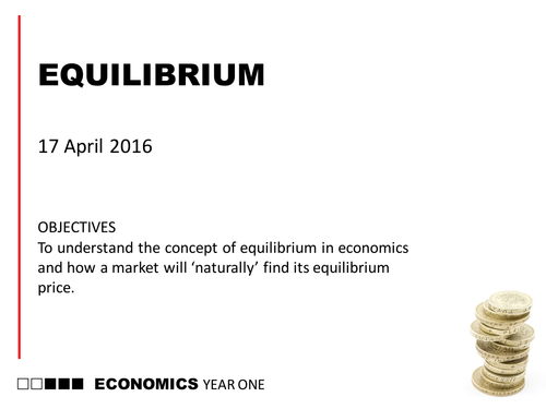 AQA AS Economics (new spec) 07 Equilibrium