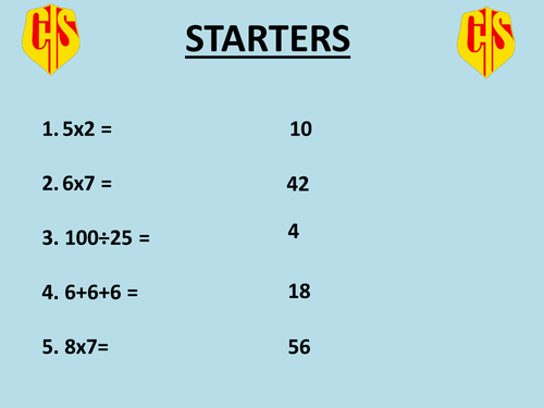 Averages powerpoint lesson