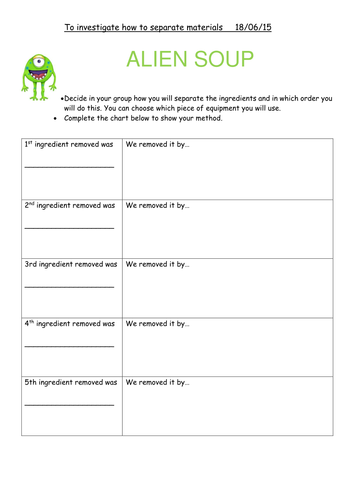 year 5 science separating materials teaching resources