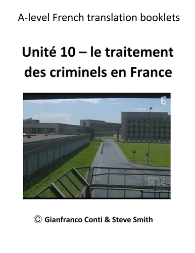 A-Level French Unit 11 How criminals are treated