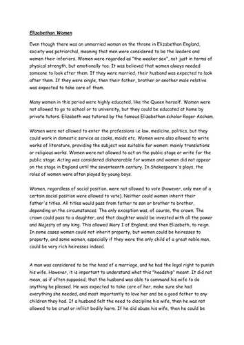 Context lesson for AQA 2016 Macbeth - top set Y9