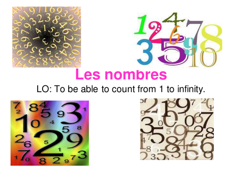 Numbers up to infinity in French Key stage 2