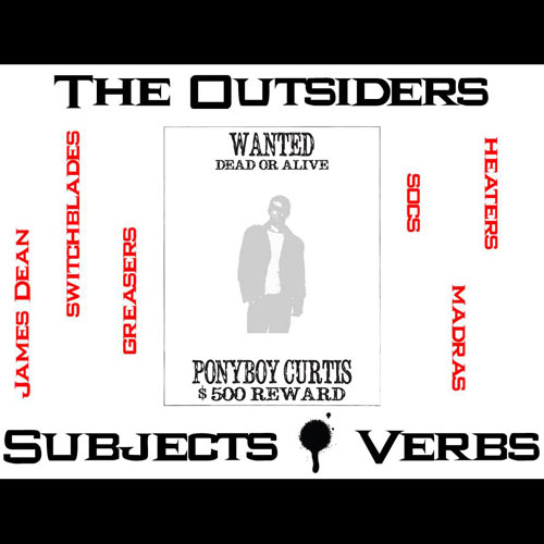 OUTSIDERS Phrases, Clauses and Sentence Types Activity and PowerPoint