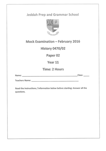 Paper 2 CIE Why did events in the Gulf matter 1970 - 2000.