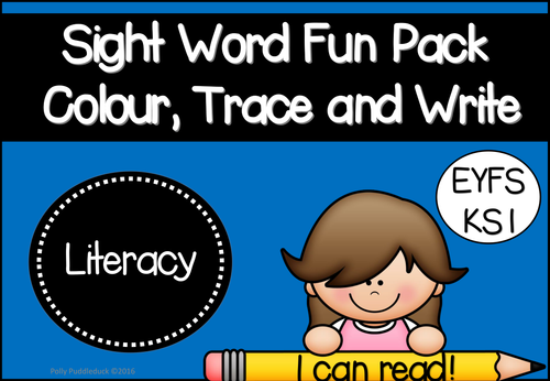 Sight Word Fun Pack (Colour, Trace and Write for EYFS/KS1)
