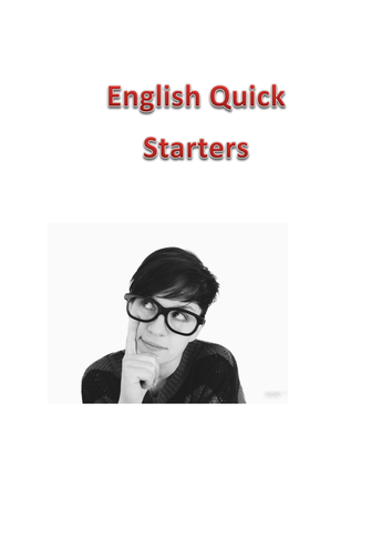 25 English Quick Starters
