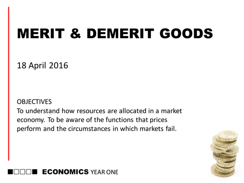 AQA AS Economics (new spec) 17 Merit and Demerit Goods