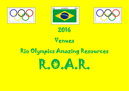 2016 Rio Olympics Amazing Resources R O A R Set 1 with Lots of Things to Do