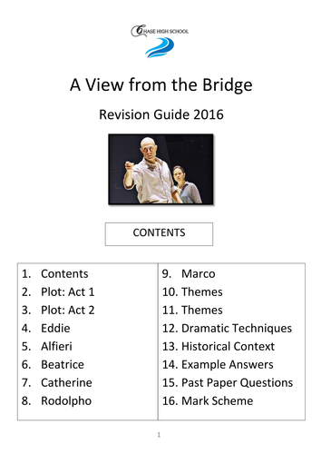 A View from the Bridge Revision Guide