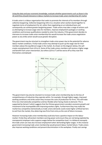 Unit 3 AQA Model Answer