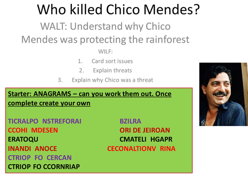 Rainforest: Who killed Chico mystery