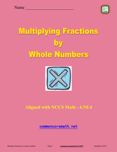 Multiply Fractions by Whole Numbers - 4.NF.4