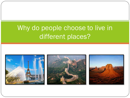 Population - Why do people live where they live?