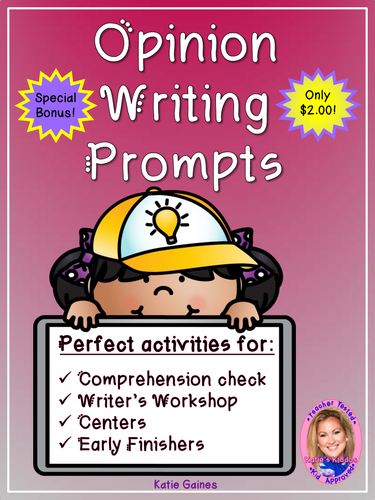 Opinion Writing Prompts! | Teaching Resources