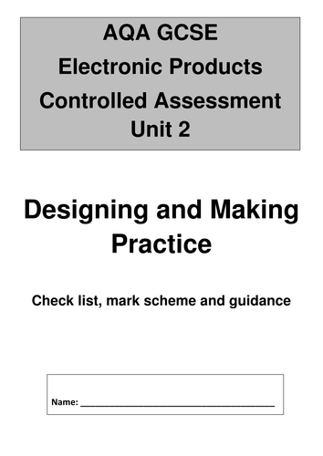 aqa electronics coursework