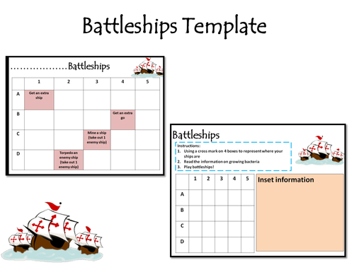 Revision Battle Ships Template