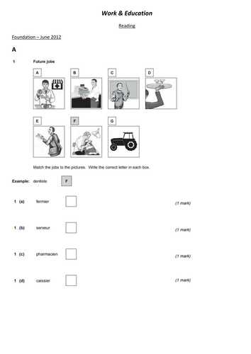 Preparing for the listening & reading exams