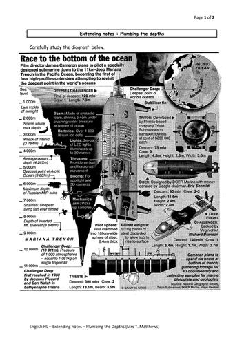 Extending notes - Plumbing the Depths