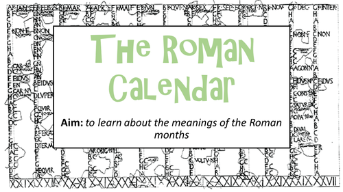 KS2: The Roman Calendar Pack