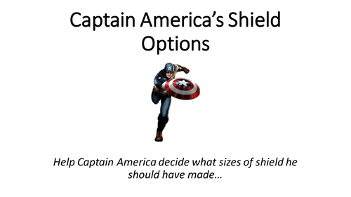 Captain America's Shield Options - Areas of Circles and Sectors