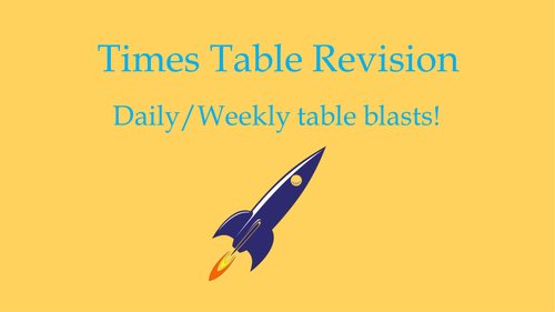 Year 6 Tables Revision