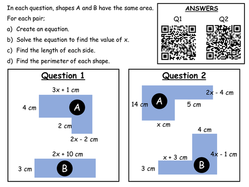 Forming Equations (Unknowns and brackets both sides)