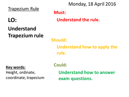 Trapezium Rule