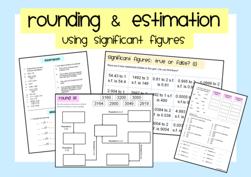 Rounding & Estimation: Using Significant Figures