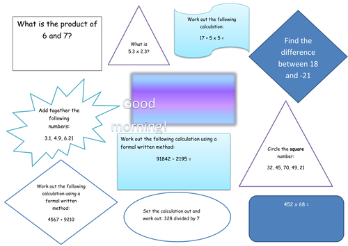 KS2 SATs questions 2016