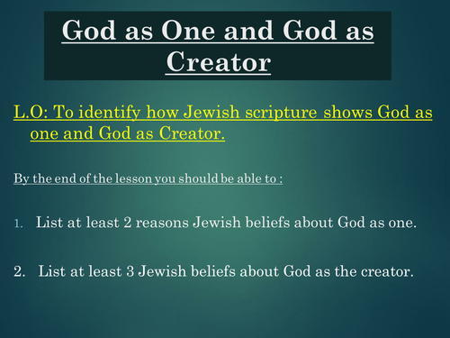 jewish-beliefs-about-one-god-teaching-resources