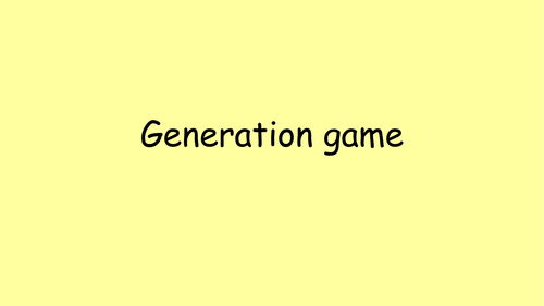 Phonics Generation game /ch/ alternative pronunciation