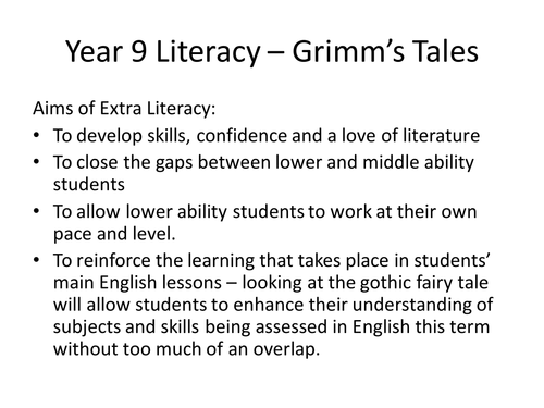 Gothic reading and writing