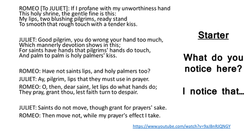 Romeo And Juliet Religious Imagery Act 1 Scene 5