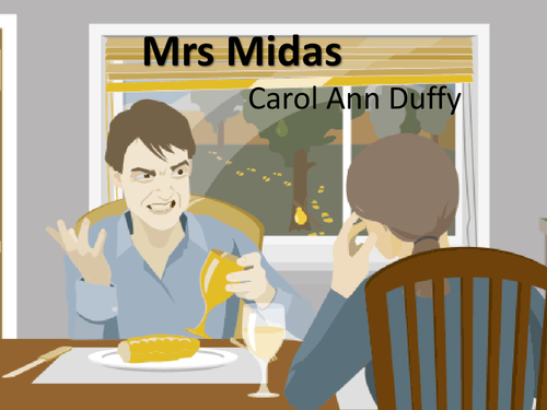 SQA National 5 English and Higher Literature Poetry - 'Mrs. Midas' by Carol Ann Duffy.