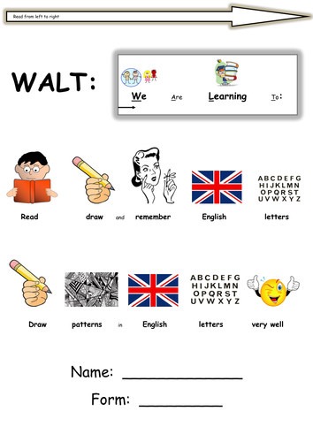 EAL Learning the Alphabet with Art Techniques