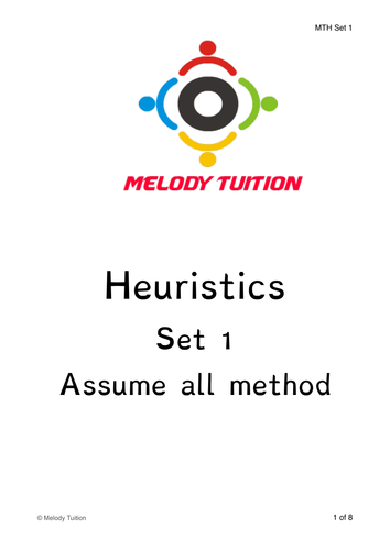 Singapore Math Heuristics
