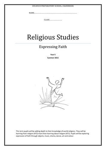 Expressing faith: pupil booklet and smartboard presentation