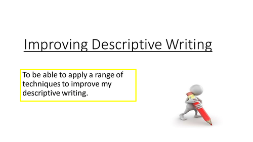 20 Minute Interview Lesson (descriptive writing)
