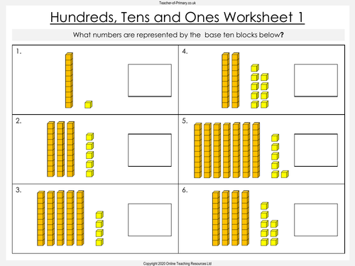 place value hundreds tens and ones powerpoint presentation and