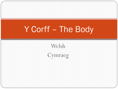 Y Corff - Powerpoint 