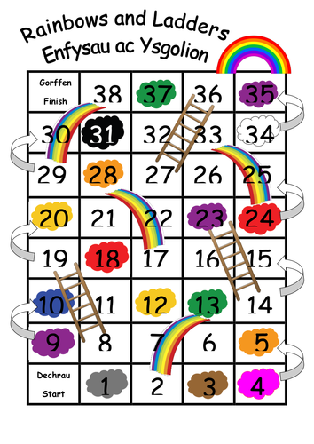 Rainbows and Ladders - Board Game 