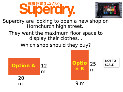 Area of rectangles, compound shapes, trapezium
